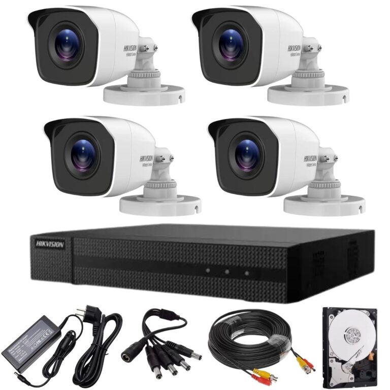 Sistem Supraveghere Hikvision Seria Hiwatch Camere Mp Ir M Dvr