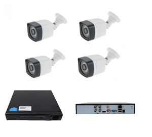 Kit supraveghere 4 camere 960P 1.3MP ccd Sony starlight 30m IR color noaptea, DVR 4 canale [1]