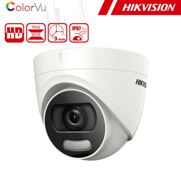 Camera dome Turbo HD 5.0 Hikvsion DS-2CE72DFT-F 2MP ColorVU, 3.6mm, IR 20m, IP67, WDR 120dB [1]