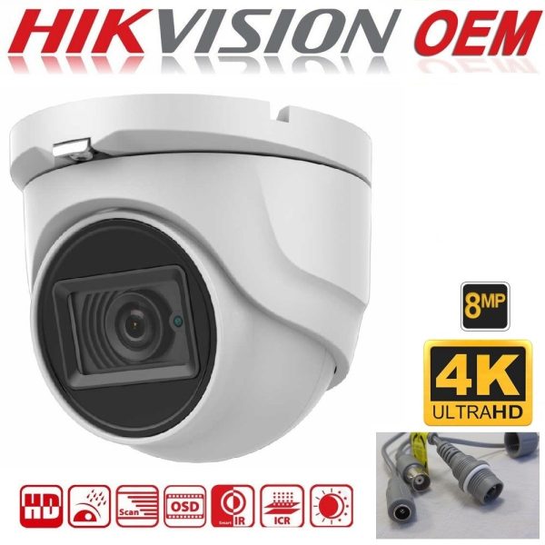 Camera dome Turbo HD Hikvision DS-2CE76U1T-ITMF 8MP, 2.8mm, IR EXIR 30m, IP67 [1]