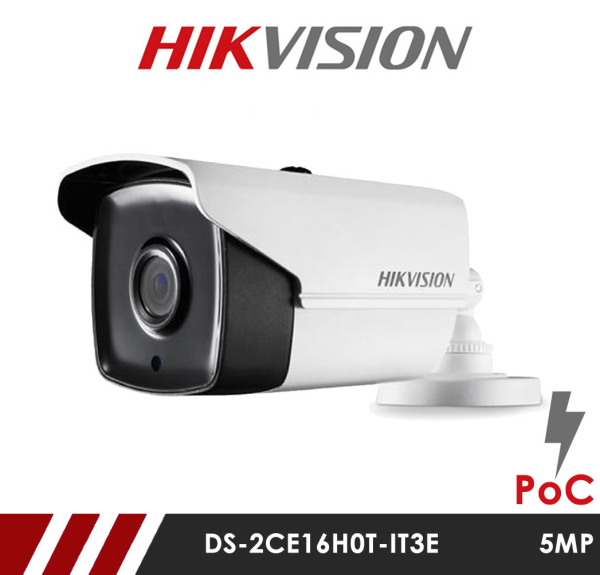 Camera supraveghere exterior Hikvision TurboHD 4.0 DS-2CE16H0T-IT3E, 5 MP, IR 40 m, 2.8 mm, PoC [1]