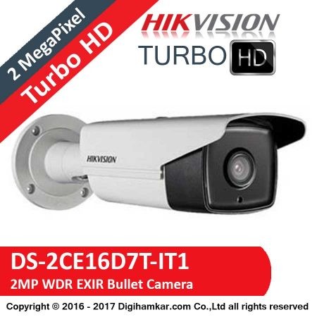 Camera supraveghere exterior Hikvision TurboHD DS-2CE16D7T-IT1, 2 MP, IR 20 m, 2.8 mm [1]