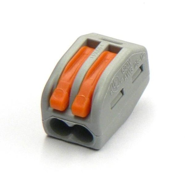 Conector clips 2 fire gri 6B-412 [1]