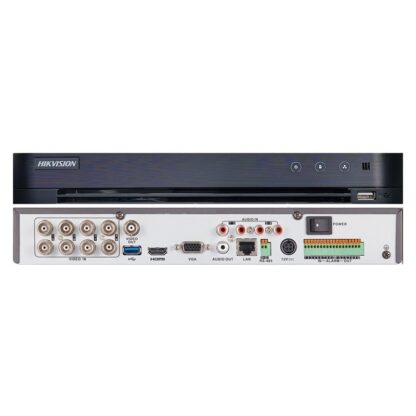DVR 8 canale video Hikvision TurboHD 8MP, 4 canale alarma audio DS-7208HUHI-K1 H.265 [1]