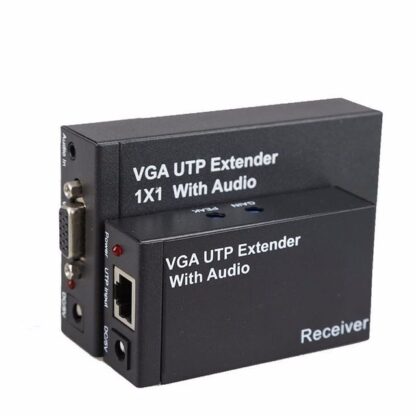 Extender YJS-VGA200M VGA audio activ prin cablu UTP pana la 200 m pentru semnal VGA, SVGA, XGA, UXGA [1]