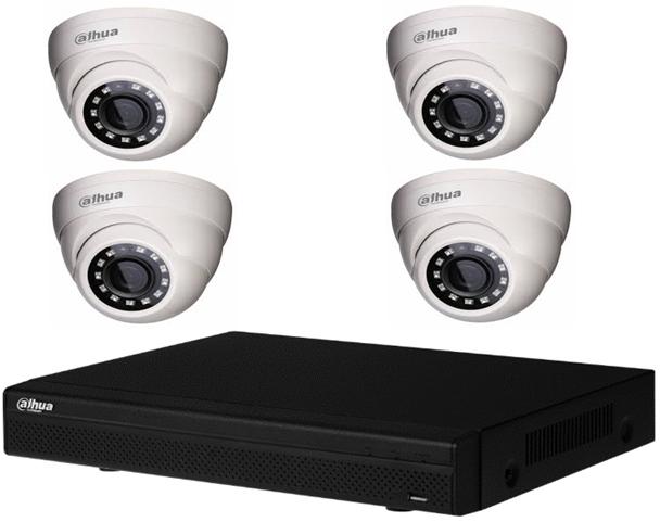 Flat tuition fee In front of you Kit 4 camere supraveghere video interior Dahua 2 MP, IR 20 m, 2.8 mm-unghi  vizualizare, DVR Dahua - Rovision - Camere Supraveghere, Sisteme Alarma,  Video Interfoane