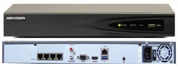 Kit supraveghere video POE cu 2 camere IP Hikvision rezolutie 4MP, IR 30m cu NVR 4K Hikvision [1]
