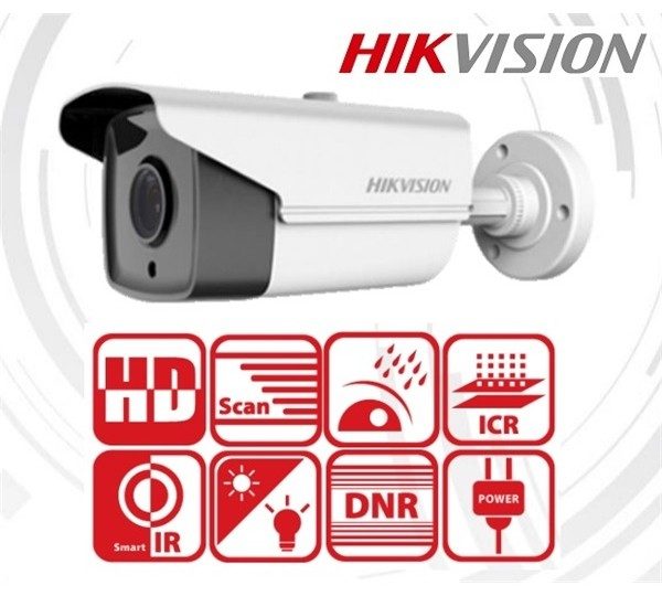 Sistem supraveghere video  profesional de exterior 2 camere Hikvision Turbo HD  80m IR si 40m IR, DVR 4 canale [1]