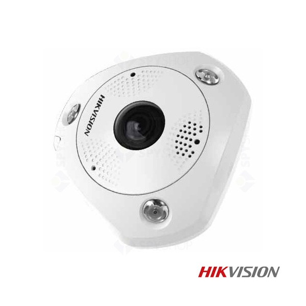 Camera supraveghere Dome IP Hikvision DS-2CD6362F-I Fisheye, 6 MP, IR 15 m, 1.27 mm [1]