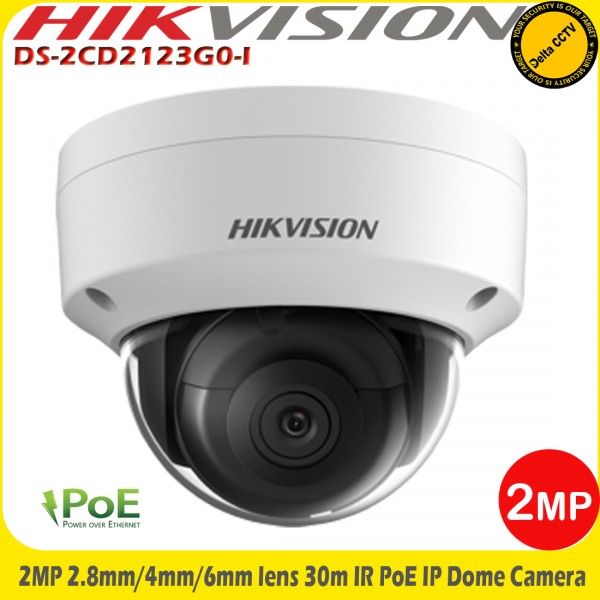 Camera supraveghere video IP  2 MP Hikvision DS-2CD2123G0-I 2.8mm IR 30m, WDR, IK10, H.265/H.264, IP67 [1]