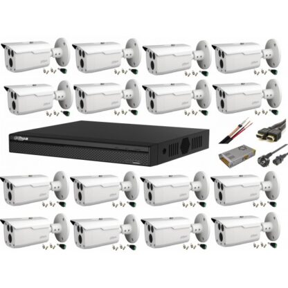 Sistem supraveghere video Full HD cu 16 camere Dahua 2MP HDCVI IR 80m, cu toate accesoriile, live internet [1]