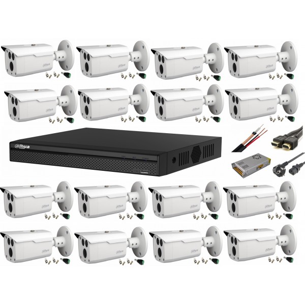 Harmony means Pack to put Sistem supraveghere video Full HD cu 16 camere Dahua 2MP HDCVI IR 80m, cu  toate accesoriile, live internet - Rovision - Camere Supraveghere, Sisteme  Alarma, Video Interfoane