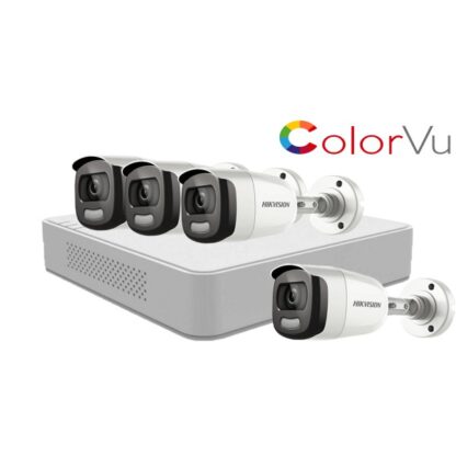 Sistem supraveghere video Hikvision 4 camere 2MP  ColorVU FullTime FULL HD [1]
