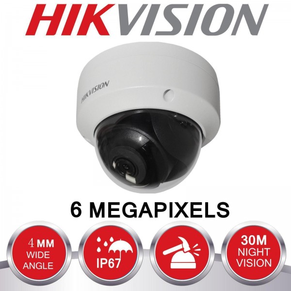 Camera supraveghere dome IP Hikvision DS-2CD2163G0-I 6MP, 2.8mm, IR 30m, IK67, IK10, slot card, PoE [1]