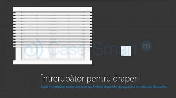 Intrerupator draperie wireless cu touch Livolo din sticla verde [1]
