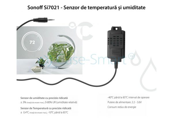 Releu pentru temperatura si umiditate 16A Sonoff TH16 [1]