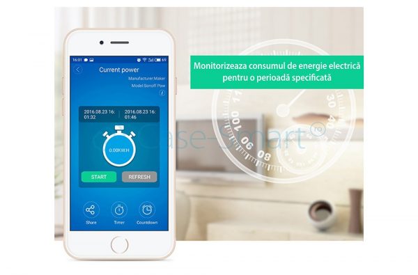 Releu Wi-Fi monitorizare consum electric Sonoff POW [1]
