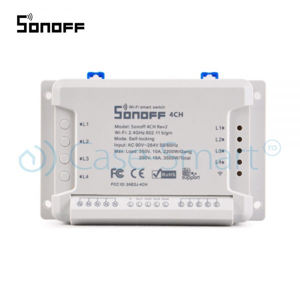 Releu Wireless 4 canale – Sonoff 4CH R2 – model 2018 roz [1]