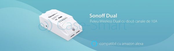 Releu Wireless doua canale 10A SONOFF DUAL R2 [1]