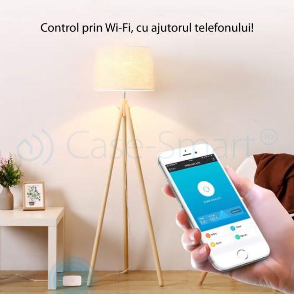 Releu Wireless monitorizare consum electric si functie timer cu control de pe telefonul mobil – Geeklink GWL-POW [1]