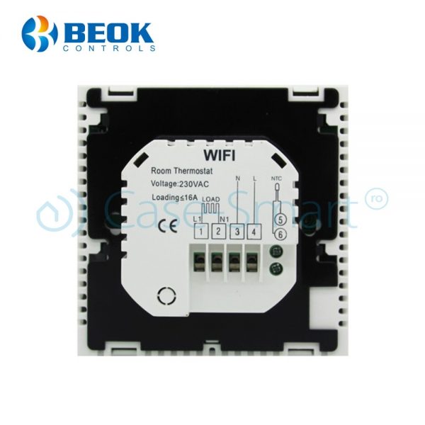 Termostat Wi-Fi pentru incalzirea electrica in pardoseala BeOk TDS23WIFI-EP
