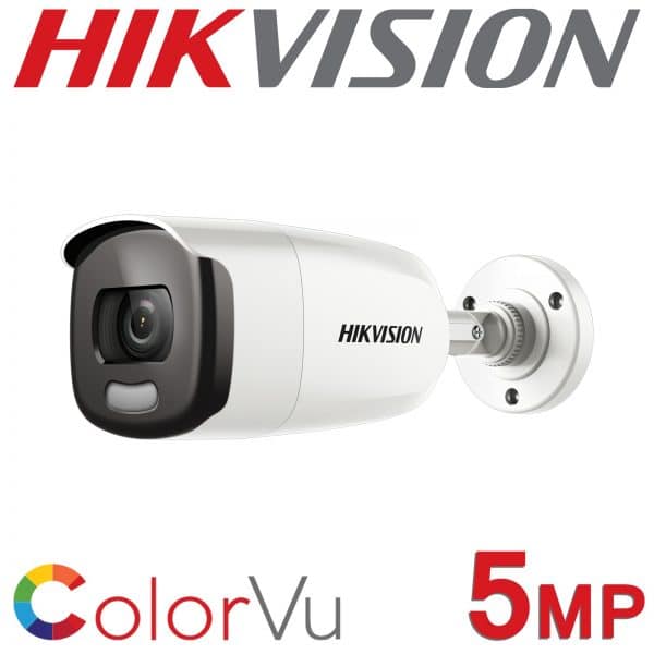 Sistem supraveghere profesional  Hikvision Color Vu 2 camere 5MP IR40m, DVR 4 canale, full accesorii [1]