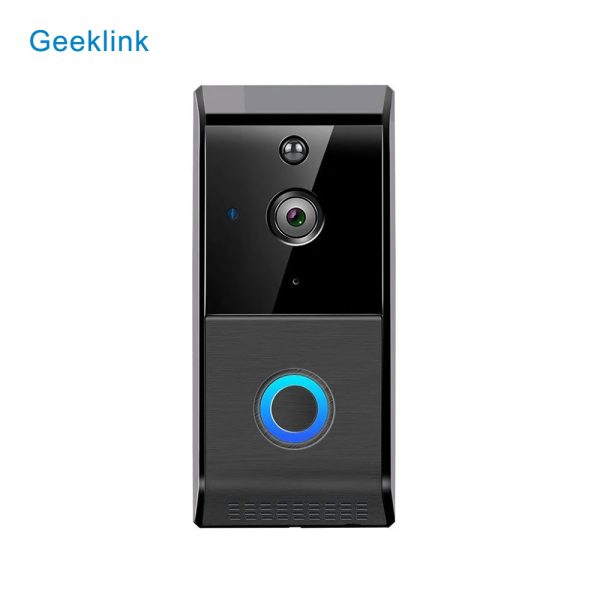 Sonerie smart wireless cu monitorizare video Geeklink L-6, Senzor miscare, Comunicare bidirectionala, Functie inregistrare, Acumulatori inclusi, Notificari in aplicatie, Control de pe telefonul mobil [1]