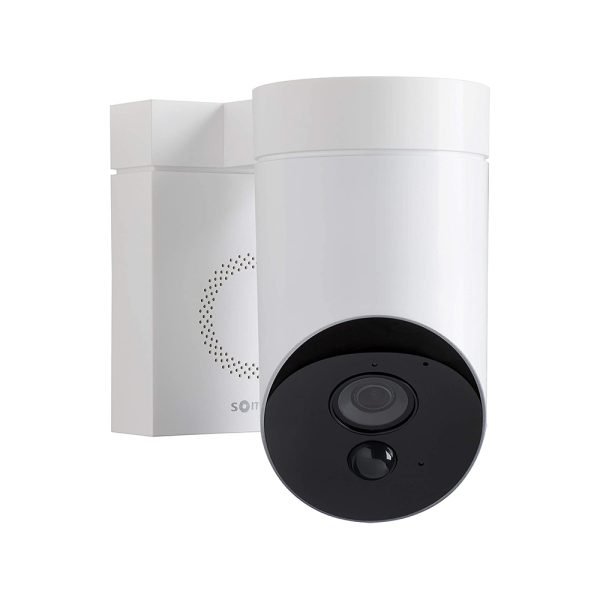 Camera de supraveghere de exterior Somfy, Wifi, 1080p Full HD, Sirena 110 dB, Posibila conexiune la corpul de iluminat existent – Alb [1]