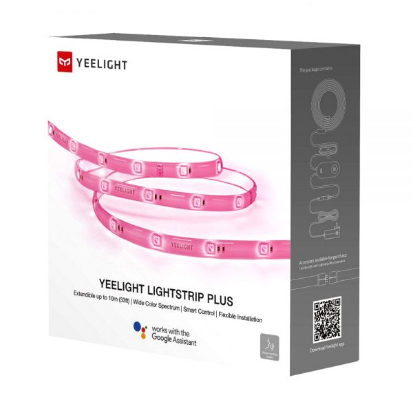 Banda LED inteligenta Yeelight Lightstrip Plus YLDD04YL, Smart, Lungime 2m, Putere 7.5W, Compatibil Google Assistant [1]