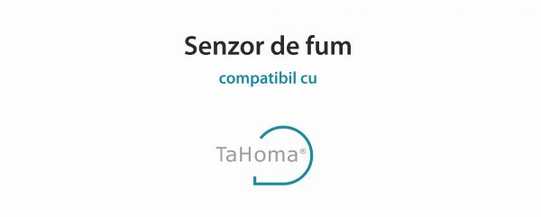 Senzor de fum TaHoma cu Alarma Integrata pentru Detectarea incendiilor, IP20, Frecventa radio 868-870 MHz [1]