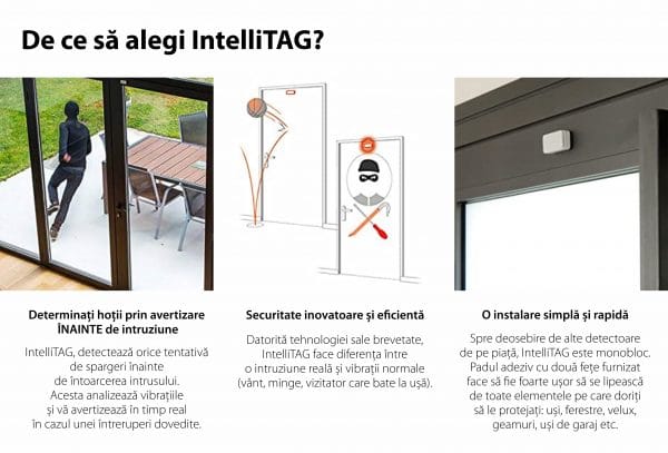 Intellitag™  Senzor pentru usa/fereastra interior sau exterior, Compatibil cu Somfy One, One+, Home Alarm [1]