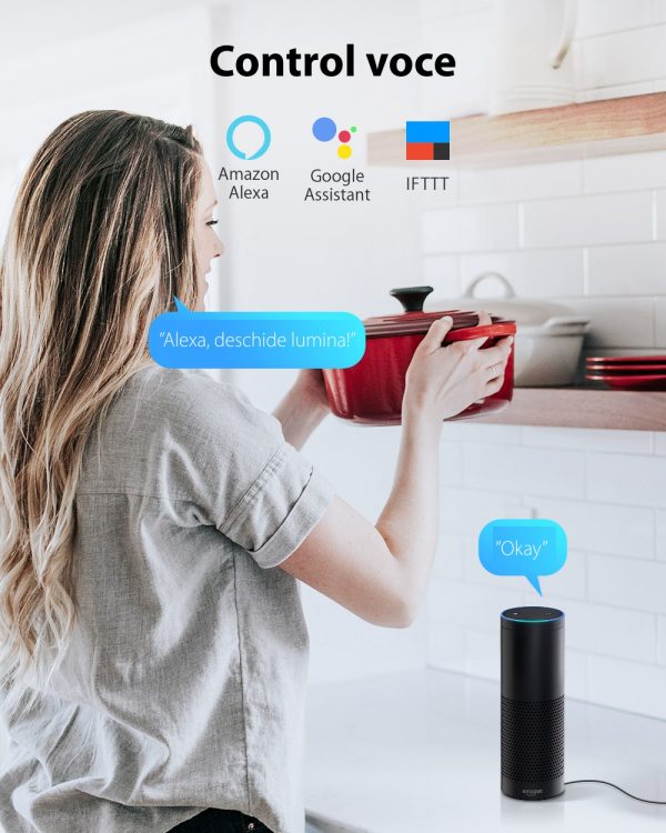 BlitzWolf BW-SS1, Controller inteligent, WiFi, 15A, 3300W, Compatibil cu Amazon Alexa, Google Home & IFTTT [1]