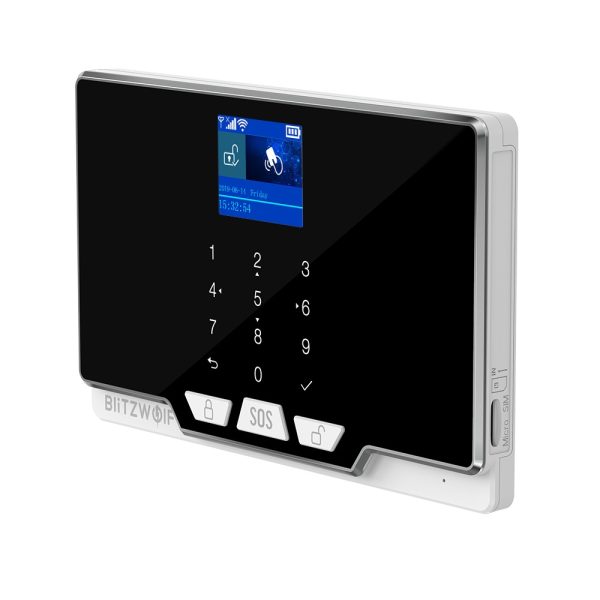 Kit sistem alarma de securitate inteligent BlitzWolf BW-IS6, Wireless, Control aplicatie, Alarme push, Ecran tactil [1]