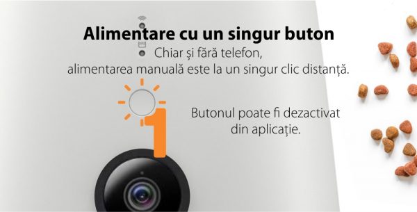 Dispenser smart pentru hrana animalelor de companie Petoneer Nutri Vision, 3.7 L, Camera, Control Vocal [1]