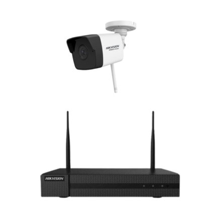 Kit supraveghere wireless o camera WIFI Hiwatch Hikvision, 2MP, IR 30m, NVR 4 canale [1]