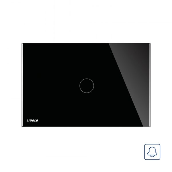 Buton sonerie cu touch Livolo din sticla, Standard italian [1]