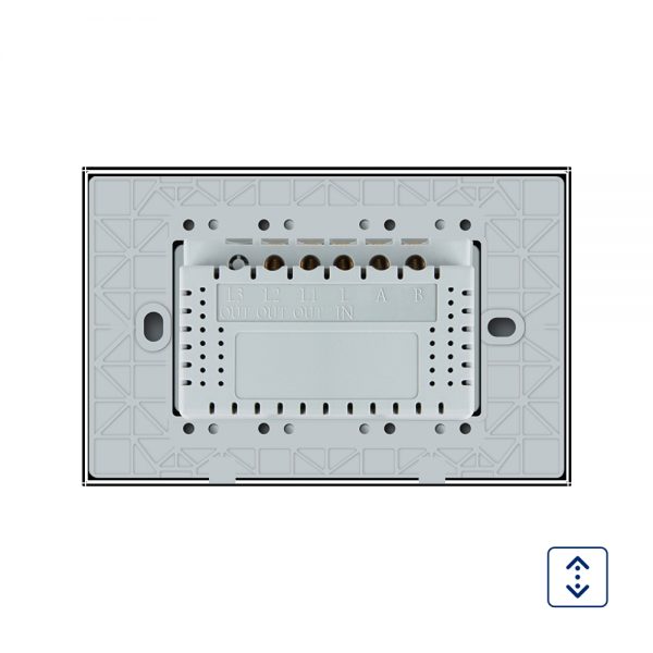 Intrerupator cu touch pentru draperie Livolo din sticla, Standard italian [1]