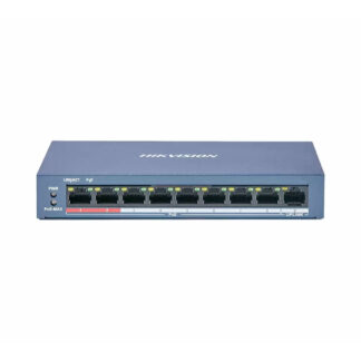 Retelistica - Switch POE 8 porturi Hikvision, DS-3E0109P-E/M(B); L2, Unmanaged, 8x 100M PoE port, 1x 100M uplink port