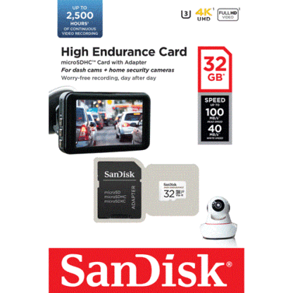 Card MicroSD 32GB'seria HIGH Endurance - SanDisk SDSQQNR-032G-GN6IA [1]