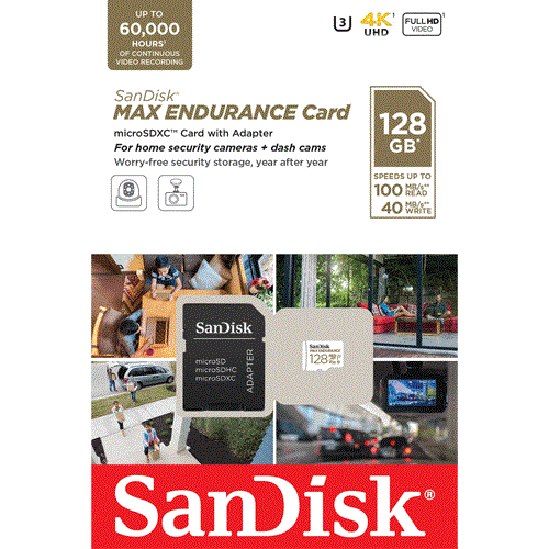 Card MicroSD 128GB'seria MAX Endurance - SanDisk SDSQQVR-128G-GN6IA [1]
