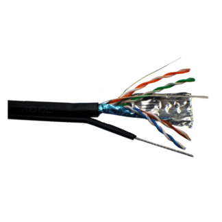 Kit Supraveghere - Cablu CAT5 FTP cu sufa CUPRU SOLID 305m