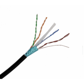 Cablu utp si ftp - Cablu FTP cupru solid CAT 5E rola 305m 0.5mm