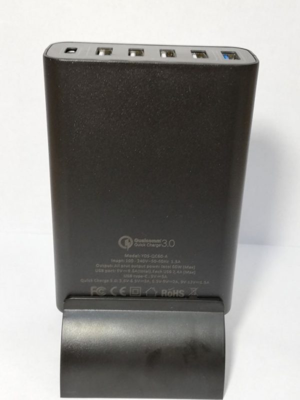 Incarcator Quick Charger 5x USB - port QC 3.0 smart USB Charger QC3.0: DC 3.8V-6.5V--3A 6.5V-9V--2A 9-12V--1.5A  -6xUSB [1]