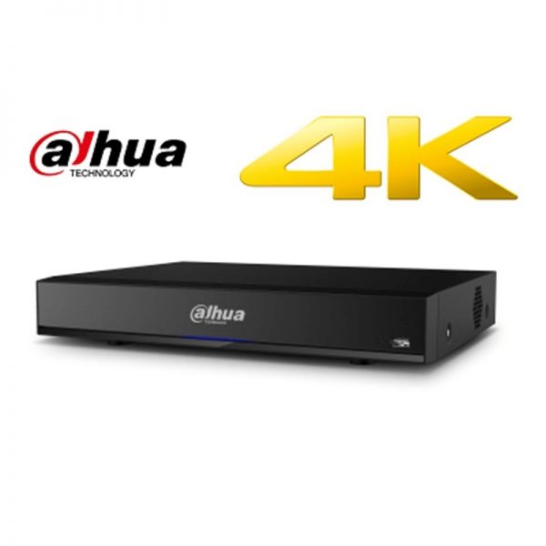 DVR Dahua XVR7104HE-4KL-X, XVR 4 canale 4K/4MP non-realtime, 2MP realtime H.265+, Penta-brid HDCVI/AHD/TVI/CVBS/IP, 4+4 IP 8MP (Max 32Mbps), 1xSATA 10TB, Audio 4 in/1 out, Alarm 8 in/3 out, 1 RJ45(100M), IoT si POS 2.0, Smart Search si IVS [1]