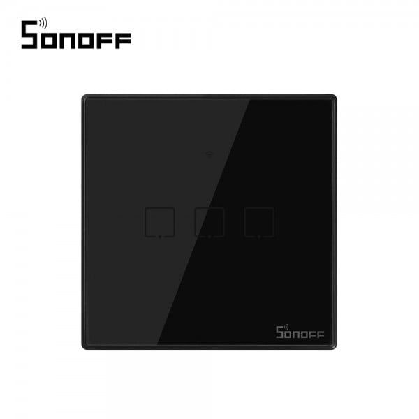 Intrerupator triplu cu touch Sonoff T3EU3C, Wi-Fi + RF, Control de pe telefonul mobil [1]