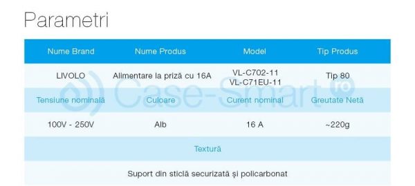 Intrerupator dublu cap scara / cap cruce + priza simpla Livolo rama din sticla [1]