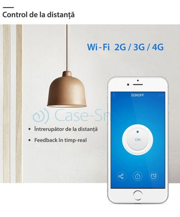 Dulie inteligenta Wi-Fi si RF E27 Sonoff [1]