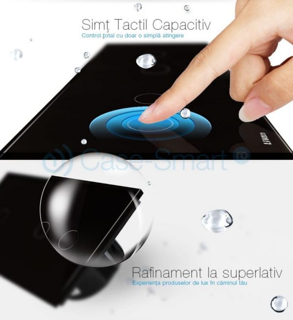 Intrerupator cu touch simplu+dublu+dublu LIVOLO din sticla [1]