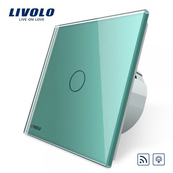 Intrerupator wireless cu variator cu touch Livolo din sticla [1]