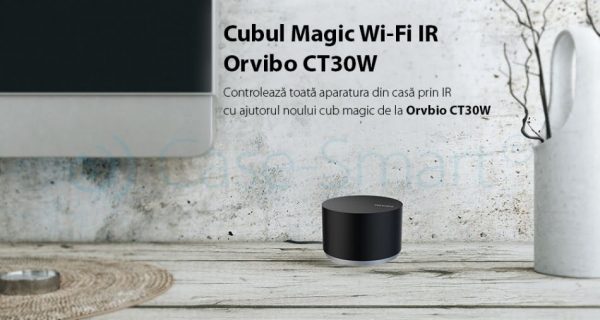 Cub Magic Orvibo CT30W, Wi-Fi + IR, Telecomanda universala, Programare interval de functionare, Control de pe telefonul mobil, Android/ iOS [1]
